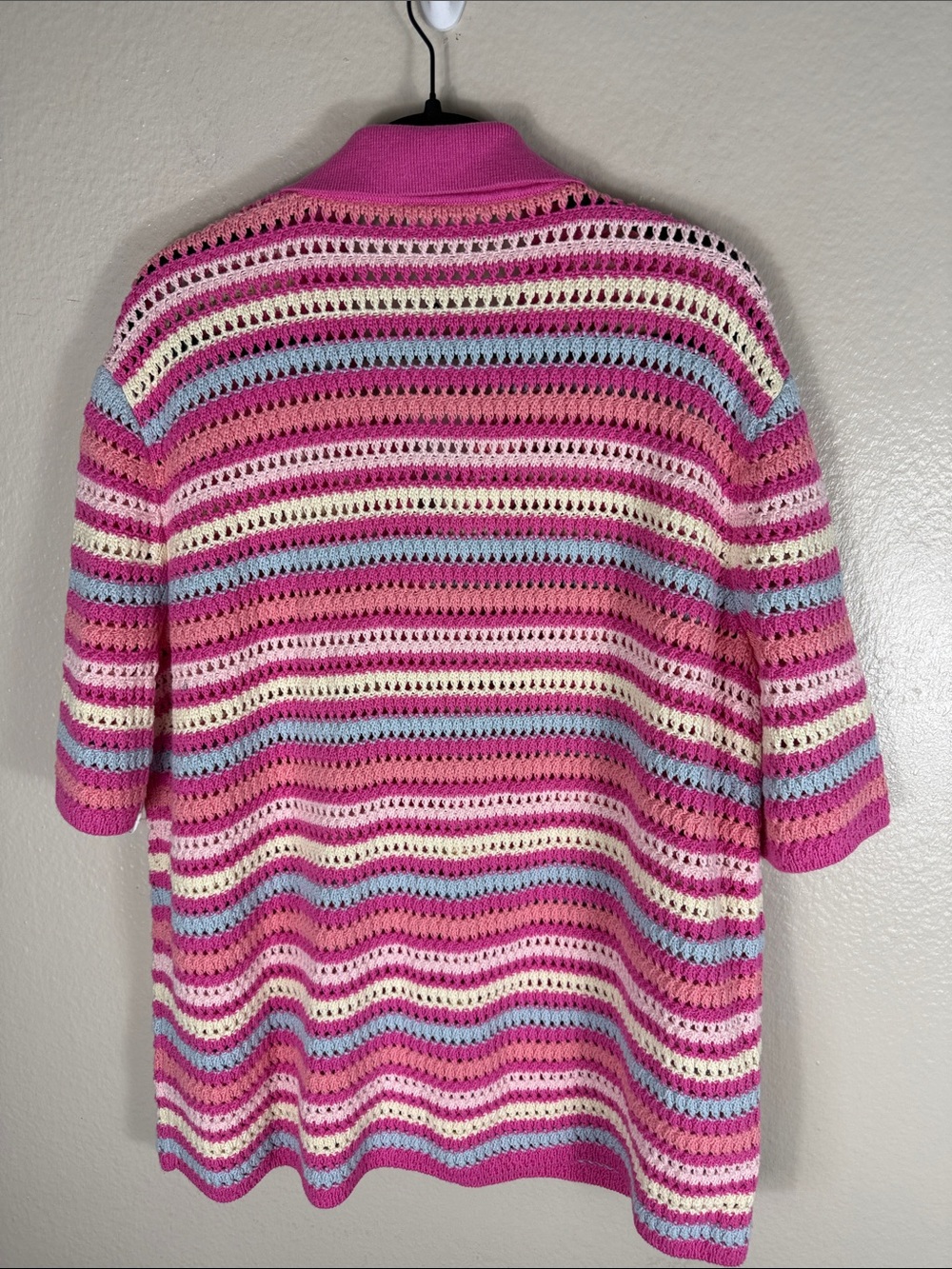 Lovers + Friends Lucia Cardigan and Lucia Short in Pink & Blue Multi - Picture 8 of 11